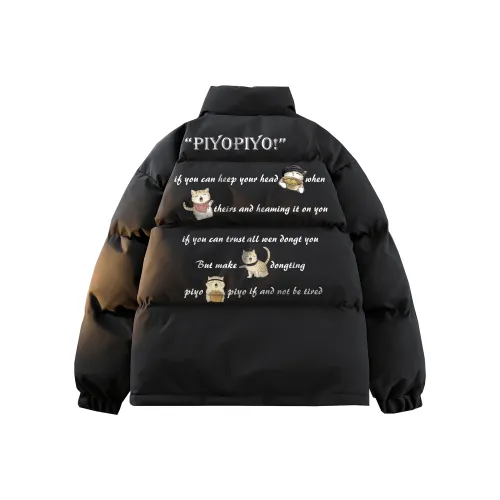 PIYOPIYO Хлопковый пуховик унисекс Лилия зеленый