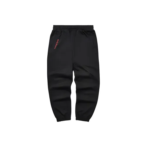 Skechers Новогодние Вязаные Тренировочные Штаны Мужские Угольно-Черные