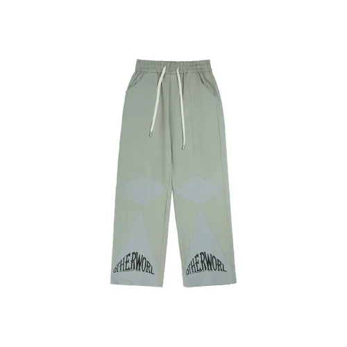 Otherworld Повседневные брюки Мужские Серый Зеленый