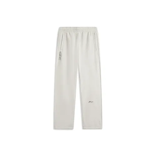 LINING Sports Life Collection Фотиния Текстурированный Серый Мужские Вязаные Тренировочные Штаны
