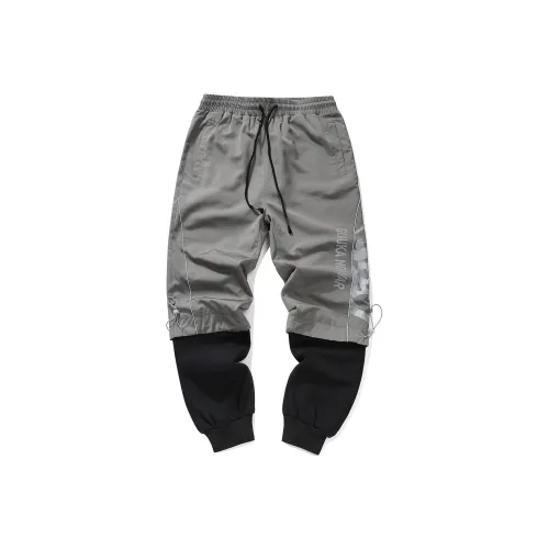 Guuka Повседневные брюки Мужские Средне-серые