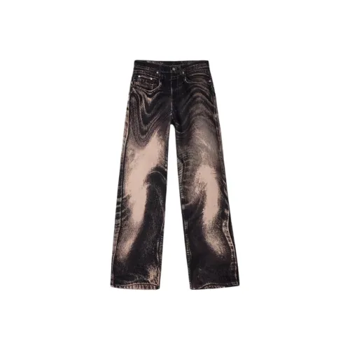 Camper Темно-розовые Унисекс Джинсы