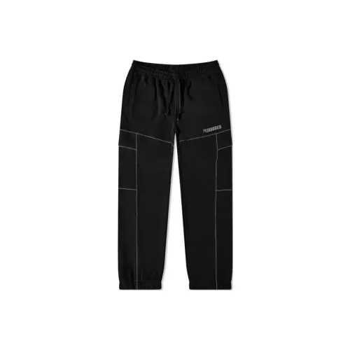 PLEASURES Прямой крой Брюки Умеренный Повседневный Унисекс Мужской Черный