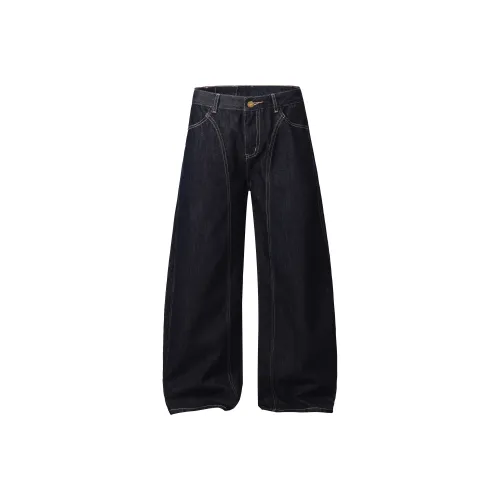 A3G4 Джинсовый синий Унисекс Джинсы