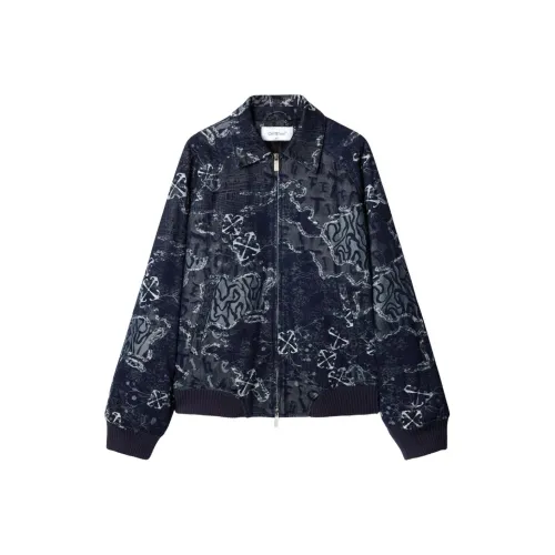 OFF Белый Куртки и Пальто Стандартный крой Мужской Синий