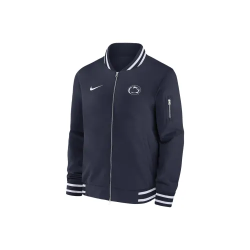 Nike College FW24 Penn State Nittany Lions Sideline Куртки и Пальто Мужской Морской Синий