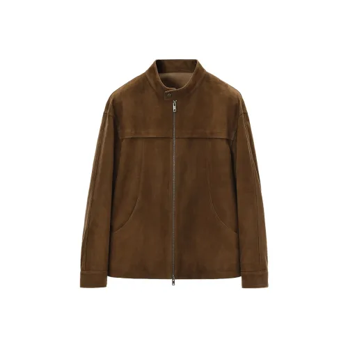 SINBOS Кожа Куртка Мужская Фиби Женнан CAMEL