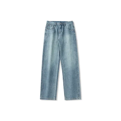 A3G4 Синие Унисекс Джинсы