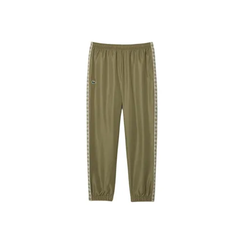 LACOSTE Вязаные тренировочные брюки мужские хаки зеленые