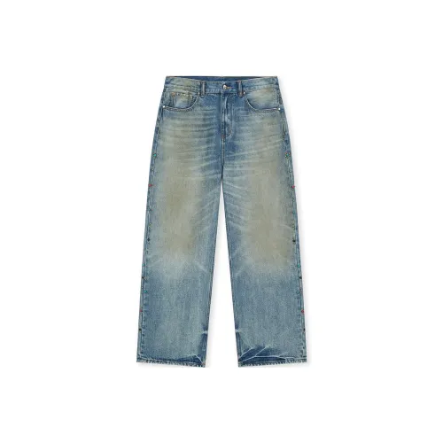 DICETINY Джинсы Унисекс Светлый Синий