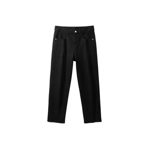 FAIRWHALE Pure Black Men's Jeans