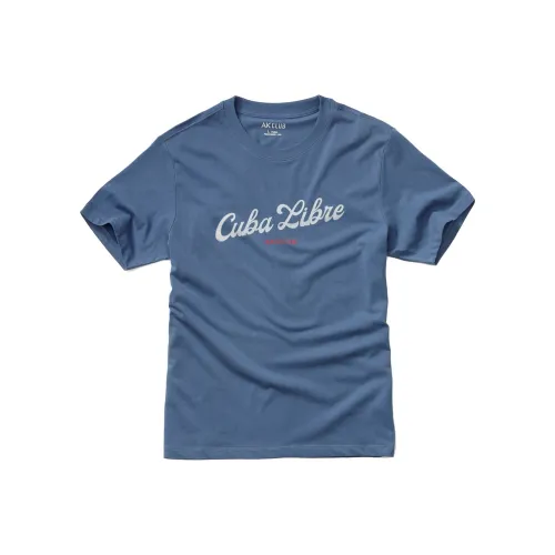 AKCLUB Free Cuba series T-Shirt Мужская Морской Синий