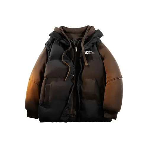 BOTH PLAY Хлопковый пуховик унисекс умбра