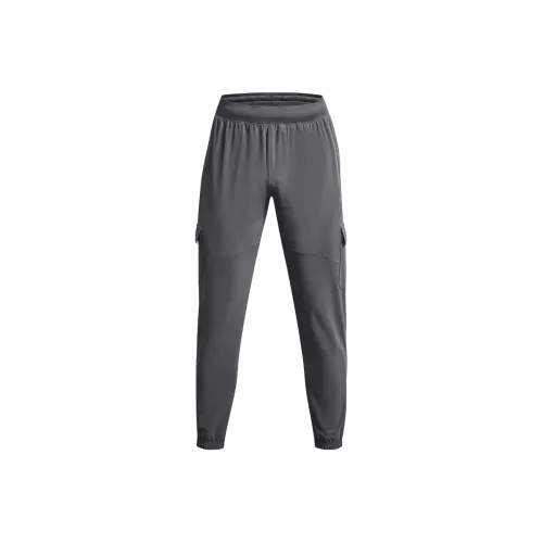 Under Armour Темно-серые мужские вязаные тренировочные штаны