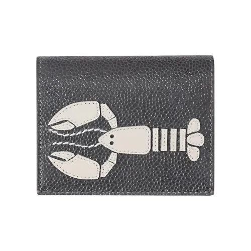 THOM BROWNE· Кожа Кошелек Мужской Серый