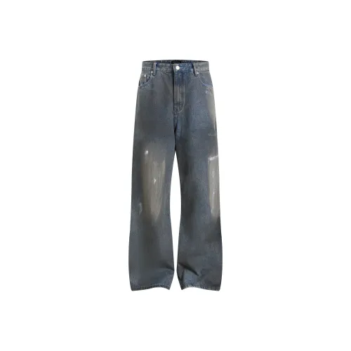 Dupu Contracted Джинсы Мужские Синие