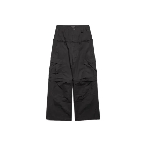 Balenciaga Cut Up Карго Брюки в Черном Карго Брюки Унисекс Черный