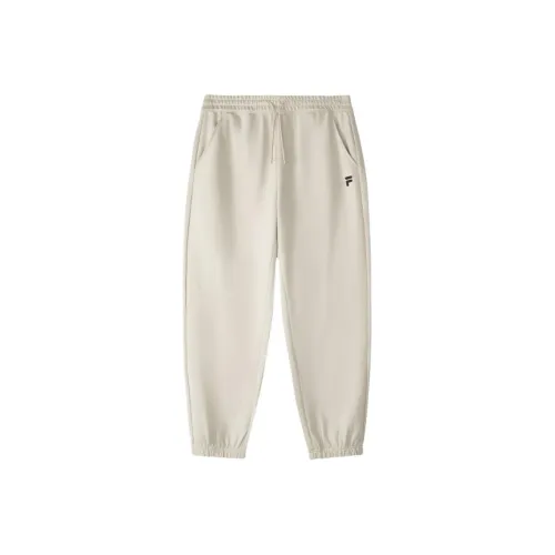FILA FUSION FOB Series Вязаные тренировочные брюки мужские цвет фасолевый серый