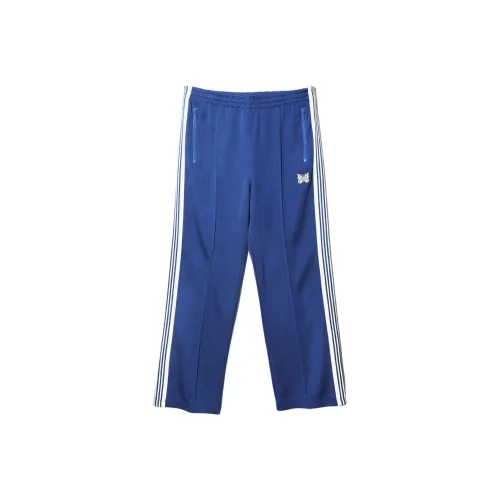Needles SS24 Track Pants Poly Smooth Knit Training Pants Unisex Royal Blue Needles SS24 Дорожка Брюки Poly Гладкий Вязаные Тренировочные Штаны Унисекс Королевский Синий