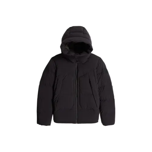 STAR RAW Темно-черный Мужской пуховик