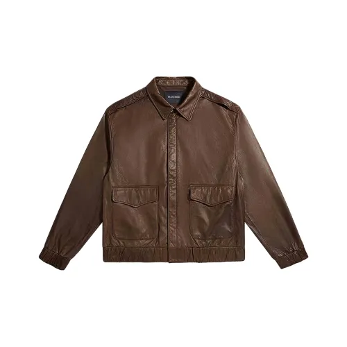 PEACEBIRD MEN Кожа Куртка Мужская Коричневая