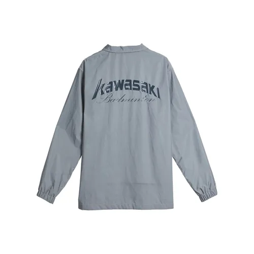 Kawasaki Длинные Sleeved Куртки и Пальто Унисекс Серебристо-Серый