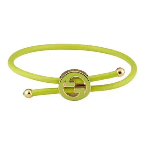 GUCCI Кожа Латунь Эмаль Браслеты Унисекс Зеленый