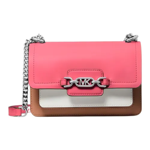 MICHAEL KORS Heather Кожа Конверт Сумка Сумка Сумка через плечо Женская Розовая и Коричневая