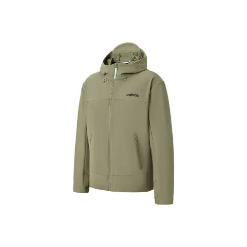 Adidas Куртки и Пальто Мужские Армейский Зеленый