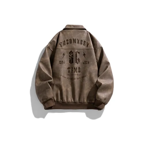 Qnxeey Унисекс Кожаные Куртки