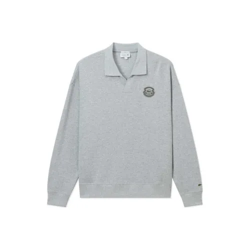 Толстовка LACOSTE Collaboration Унисекс Серебристо-Серый