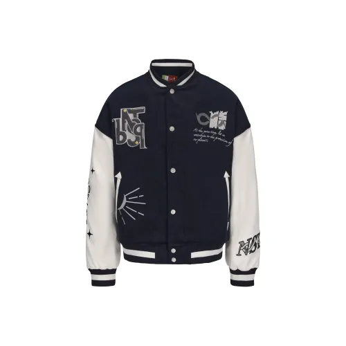 NSTNEW START Бейсбольная куртка Унисекс Темно-морской синий