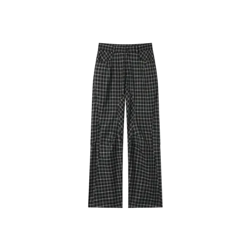 Crying Center Повседневные брюки Унисекс Серый в клетку