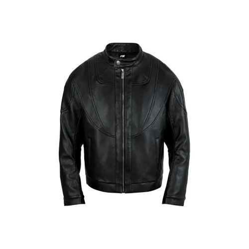 ANTIDOTE WORLDWIDE Кожа Куртка Унисекс Черный