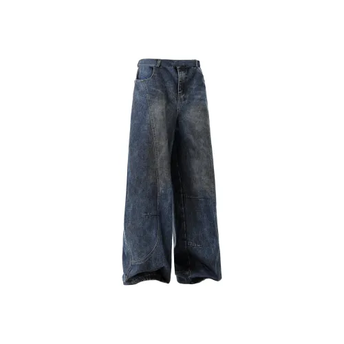 HOKLV Синие Унисекс Джинсы