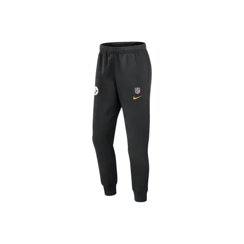 Nike NFLClub Pittsburgh Steelers Sideline Team Issue Вязаные Тренировочные Штаны Мужские Черные