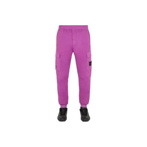 STONE ISLAND Фиолетовые Мужские Повседневные Брюки