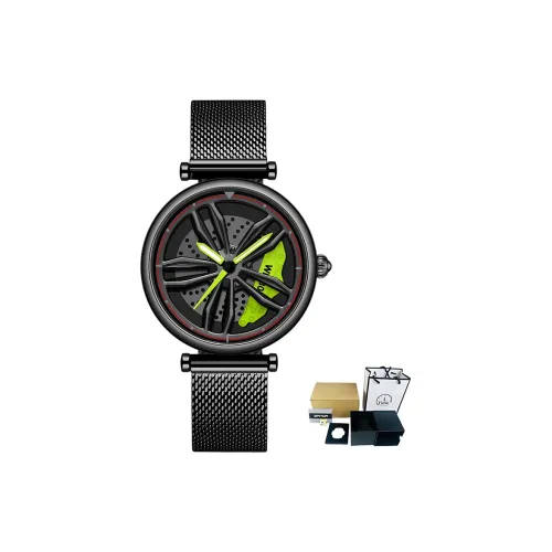 Sanda Wheel Collection Кварцевые Механические Часы Унисекс с Чертежом Скелета