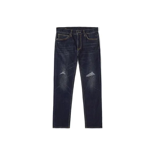 Lee совместный бренд модель Темно-синие Мужские Джинсы