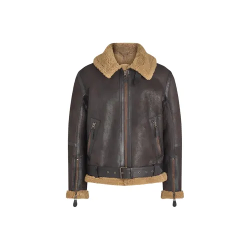 Belstaff Коричневый Мужская Кожаная Куртка