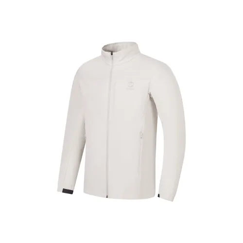 QIAODAN Mountain God Series Тренчкот Мужской Дымчатый Белый