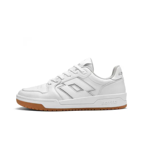 LOTTO Slip-resistant Abrasion-resistant And Balanced Low Top Skateboarding Shoes Men's White LOTTO Противоскользящие Износостойкие и Сбалансированные Низкие Кроссовки для Скейтбординга Мужские Белые