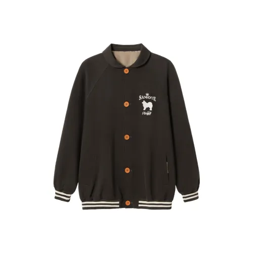 WAYNEXZAVIER Бейсбольная куртка Мужская Серого цвета