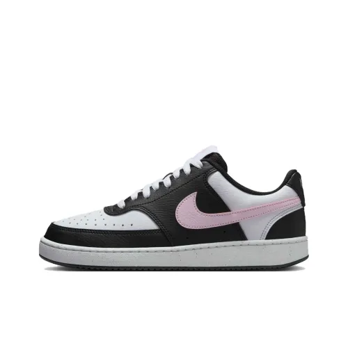 nike Court Vision Low Slip Resistant Abrasion Resistant Low Топ Скейтборд Кроссовки Женские Черный Белый
