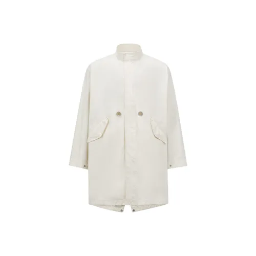 Moncler PARKA Пальто Унисекс Айвори Белый