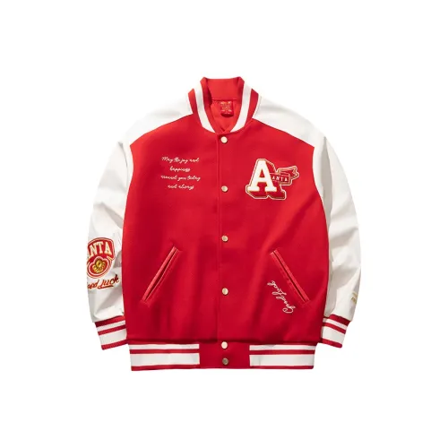 ANTA Life Collection Бейсбольная куртка Мужская Богатая Красная
