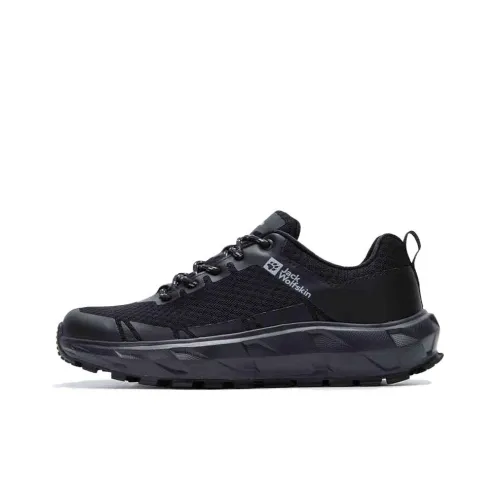 JACK WOLFSKIN Альпинистские и туристические ботинки, низкий верх, черный, женский