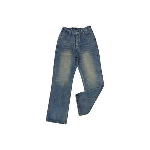 Michael Rock Джинсы Унисекс Винтаж Синий