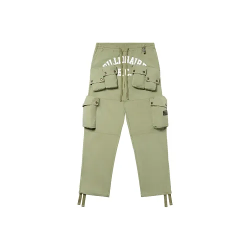 BILLIONAIRE BOYS CLUB Масляно-зеленые унисекс брюки с карманами