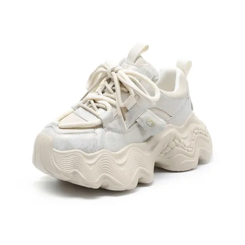 KEJIANNI Slip-resistant Lightweight Увеличивающие высоту Низкие кеды с толстой подошвой Женские